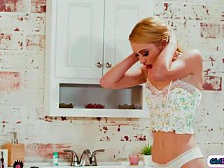 Stepmom spanks stepteen for breaking toy in taboo old-young session.