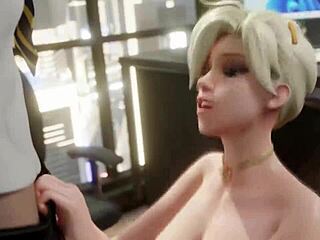 Overwatch 2 mercy in this hentai anime adventure