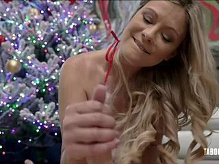 Stepmom's Christmas gift: hot cowgirl sex with Ellie Tay