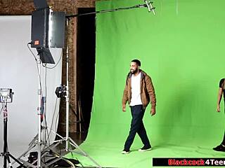 Blonde Fan Dares to Suck and Ride Celebrity's Big Black Cock