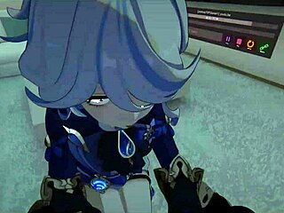 yukoshvr kafka and furina take turns on goth boy 😈