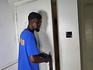 My step brother's close up view of beautiful ebony young girl with small waist