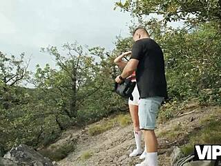 Young Wife Relishes Outdoor Group Action With Strangers