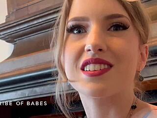 intense backstage interview with redhead octavia red in casting episode