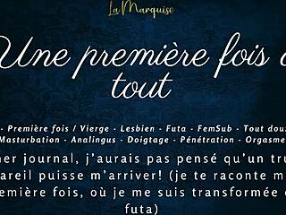 First time ever, diving into French audio futa porn fun!