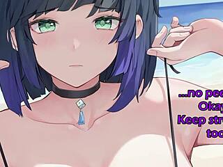 yelan guides you through edging orgasm in hentai joi session