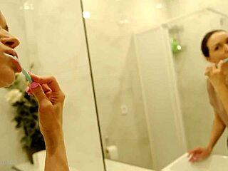 Kristina’s Sexy Morning Routine in Kitchen Shows Off Barefoot Legs and Milf Curves. Wow!