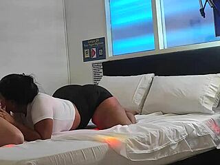 Step-nephew films his mature and unfaithful step-mom's sexual escapades