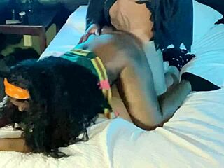 Black beauty enjoys rough sex with a big dick