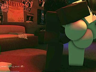 White chick rides big ass roughly in bedroom