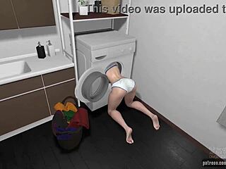 Is my girlfriend's stepdaughter squirting on huge cock?