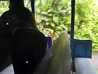 milf on bus gets touched by stranger, leading to wild sex with big natural tits and ass shaking