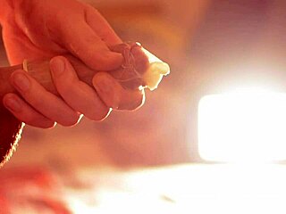 Watch this big cumshot fill the condom?