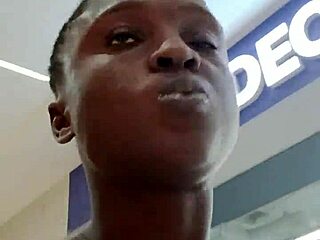 Nigerian Bitch Masturbates in West Hills Mall Bathroom 😳