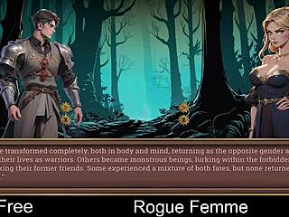 Damn! Rogue Femme in wild transsexual hentai action!