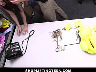 Tattooed shoplifter Maddy May gets fucked by officer