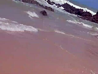 blonde prostitute takes monster cock for hardcore beach creampie