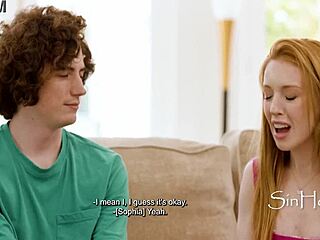Jodie Johnson and Madi Collins in a taboo family sex scene