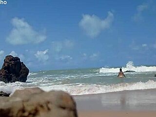 blonde prostitute takes monster cock for hardcore beach creampie