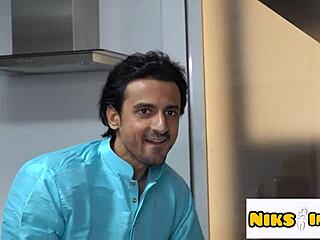 Hijabi Muslim Woman Cheats with Hindu Guy for Hard Pussy Action. Intense Deepthroat Included!