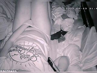 Asian lover is sick and horny, so maam masturbates solo