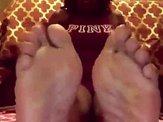 i worship my ebony step sister in law's black feet