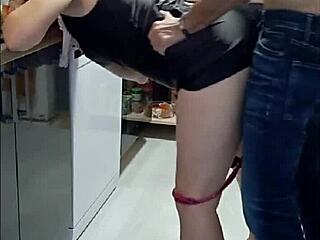 Dirty talking French slut gets her ass fucked hard