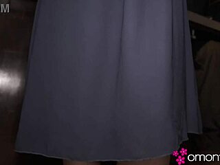 Beautiful bar owner's big natural tits and threesome action