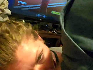 Divinity Gives Deepthroat Leading to Cum Covered Facial