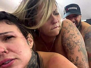 Threesome Sex With Wet Tits And Throbbing Pussies Leads To Intense Moaning And Cumming Together