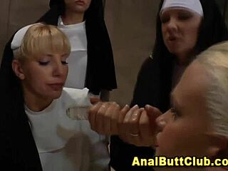Big ass nuns enjoy anal sex with toys