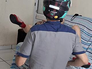 Married man sends wife to receive delivery in panties