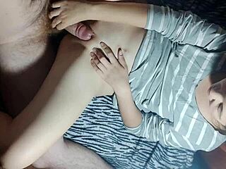 Asian wife gets fucked in different positions tightly