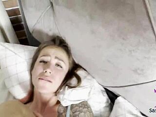 Step-uncle gives me a hard and messy facial and a gushing pussy squirt