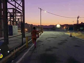 Muscle cars and wet Asian girl in this video