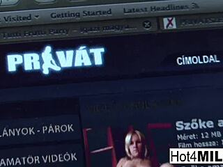 brunette milf receives facial treatment