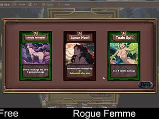 Damn! Rogue Femme in wild transsexual hentai action!