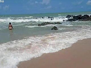 blonde prostitute takes monster cock for hardcore beach creampie