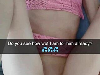 Cuckold couple's wild Snapchat session with anal creampie