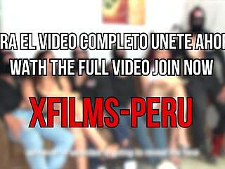 Peruvian women seduce a rich foreigner for a hot scene in a porn movie