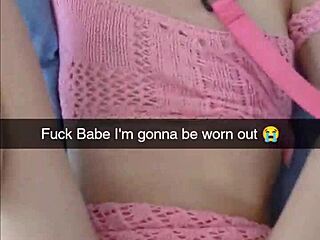 Cuckold couple's wild Snapchat session with anal creampie