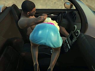Franklin gets a hooker service in the car
