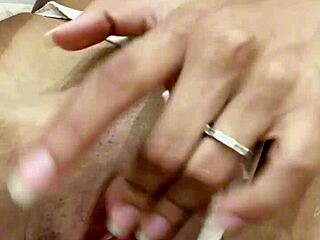 tight horny girl gets dildo fucked in solo homemade scene