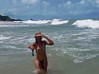 blonde prostitute takes monster cock for hardcore beach creampie