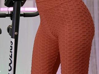 cute all-natural redhead gia tvoricceli gets creampied after working out with big cock