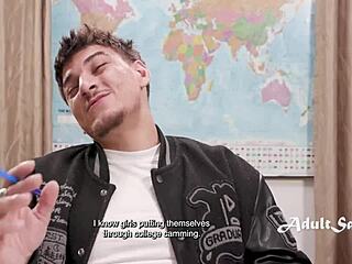 Class Sass Victor Ray Fucks Ass in Classroom, Ass to Mouth Anal