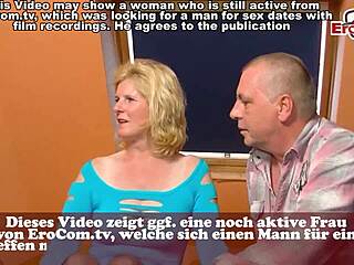 Married woman wants to have a threesome with her husband in their German home