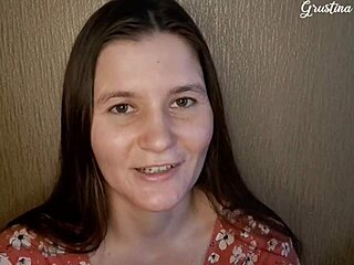 Russian girlfriend supports you by sucking your big cock in POV ASMR