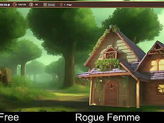 Damn! Rogue Femme in wild transsexual hentai action!