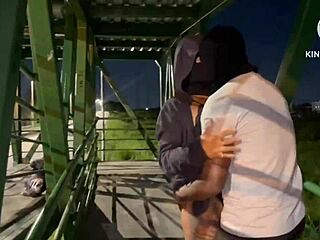 Married woman's secret affair caught on camera in public place
